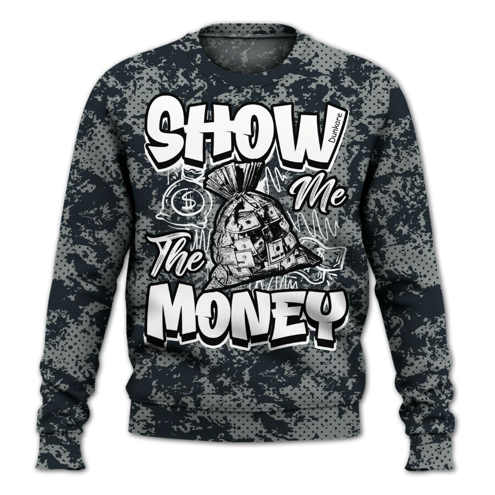 Sweatshirt To Match Retro Georgetown 6s - Show Me The Money Retro All Over Print