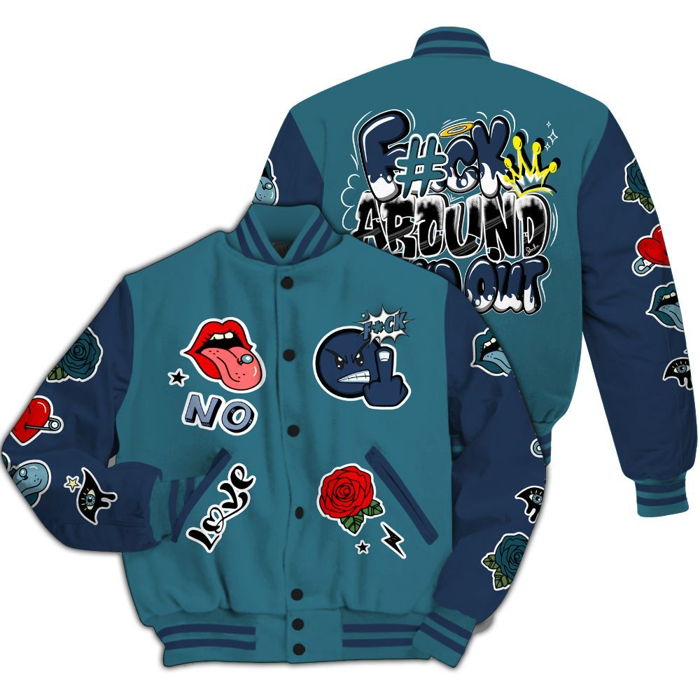 Varsity Jacket To Match Air Foamposite Kazuya Mishima - FK Around Find Out All Over Print