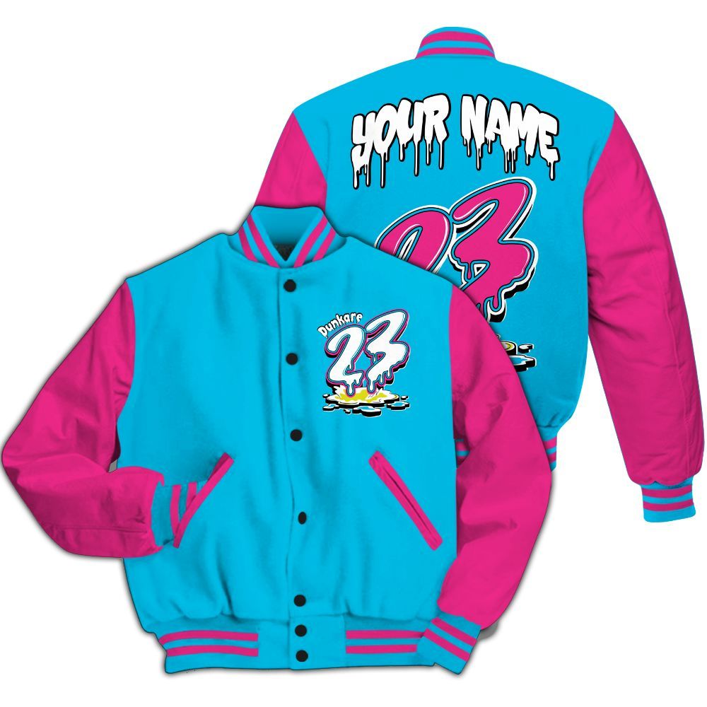 Varsity Jacket To Match Tokyo Nights Stewie 3s - Custom Name 23 Drip All Over Print