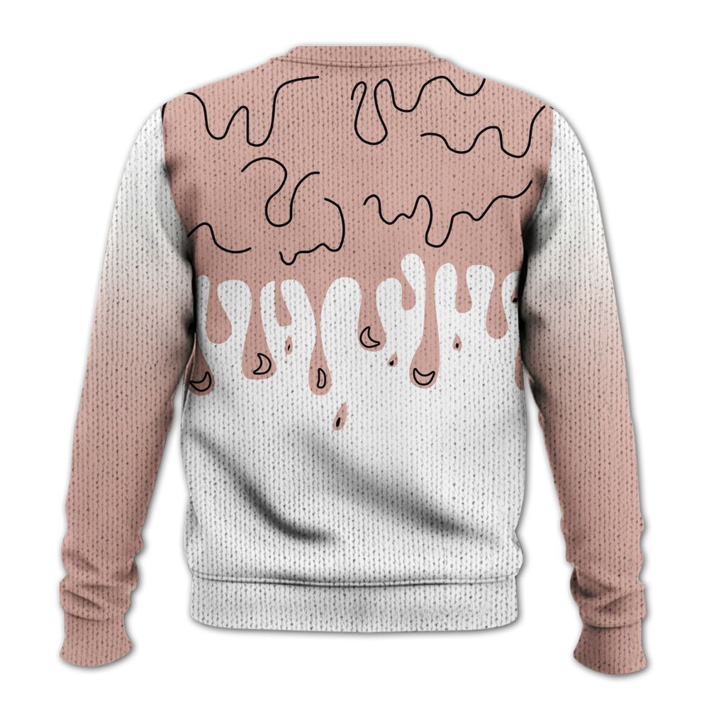 Knitted Sweater To Match Dunk Low Pink Velvet - Snake Trust No One Drip