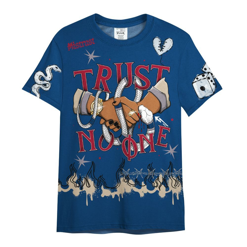 Shirt To Match Rare Air 4s - Trust No One Snake-Bite Doodle Crayon All Over Print