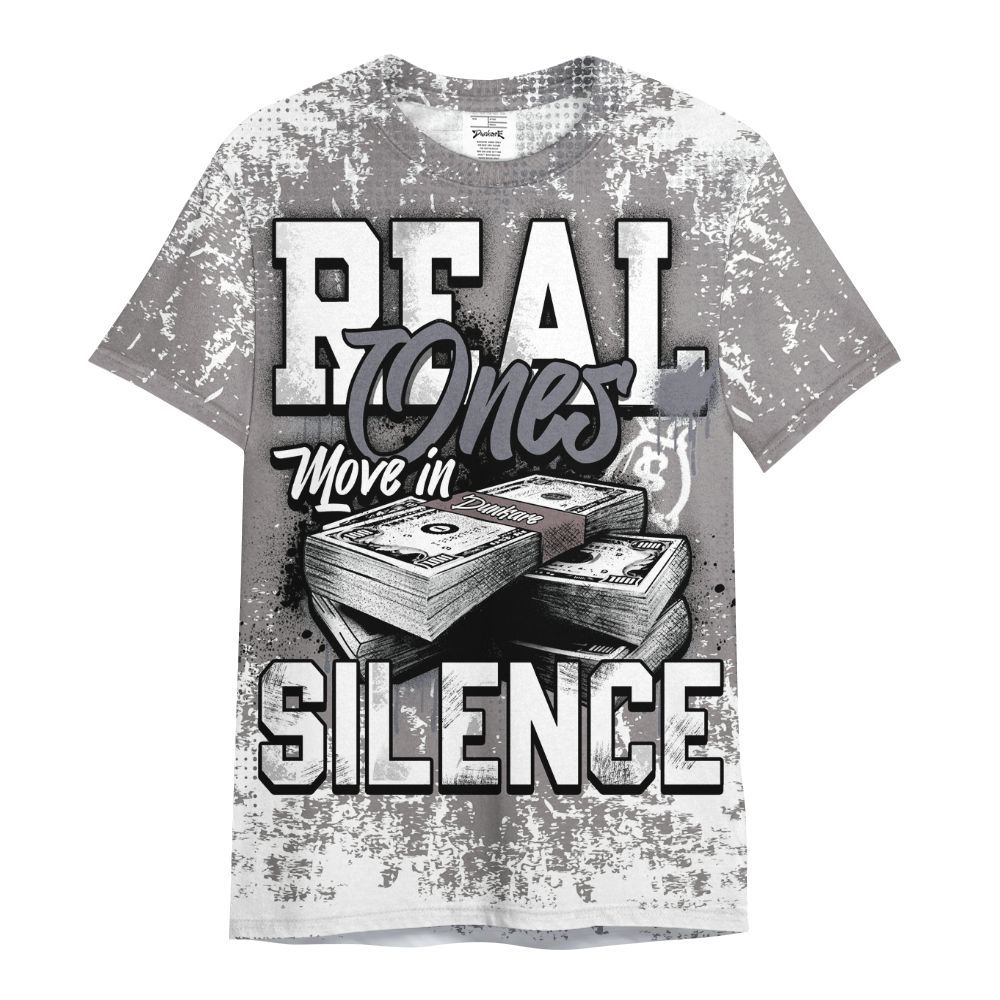 Shirt To Match Cool Grey 11s - Move In Silence Money Street Retro All Over Print