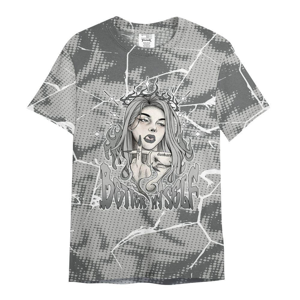 Shirt To Match Paris Cement Grey 4s - My-Self Crack Unique All Over Print