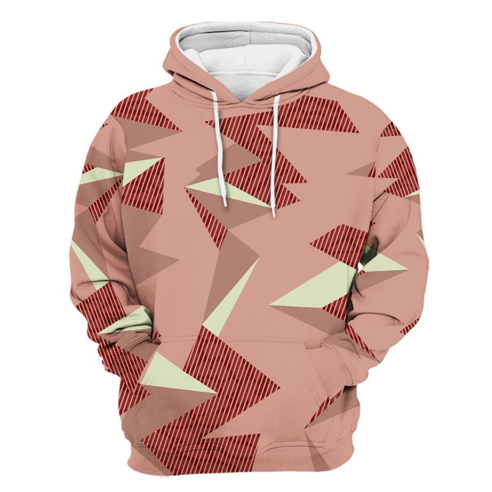 Hoodie To Match Valentines Day 3s - Geometric Camouflage Pattern All Over Print