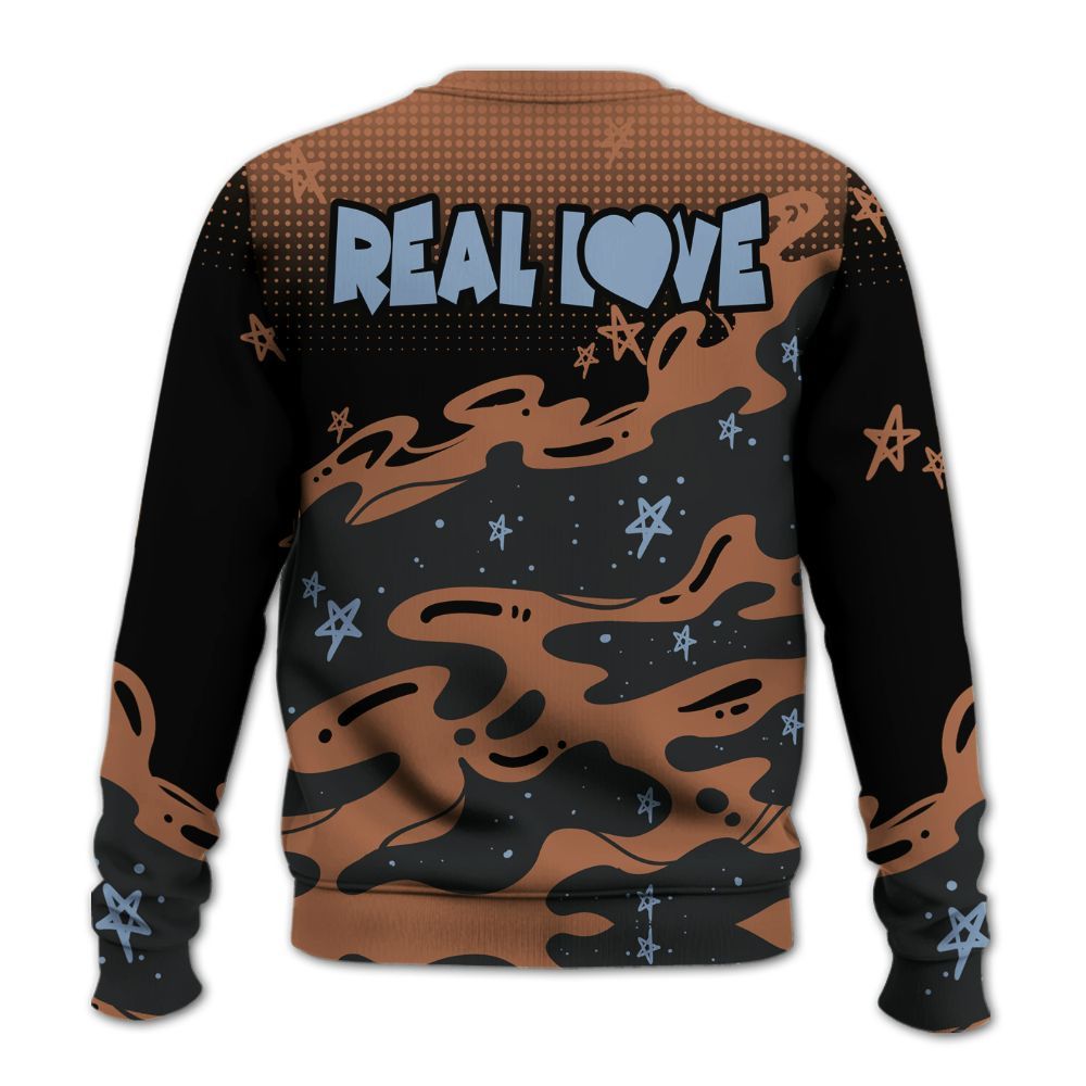 Sweatshirt To Match Air Foamposite Metallic Copper - Sincere Fondness Bear Stars All Over Print