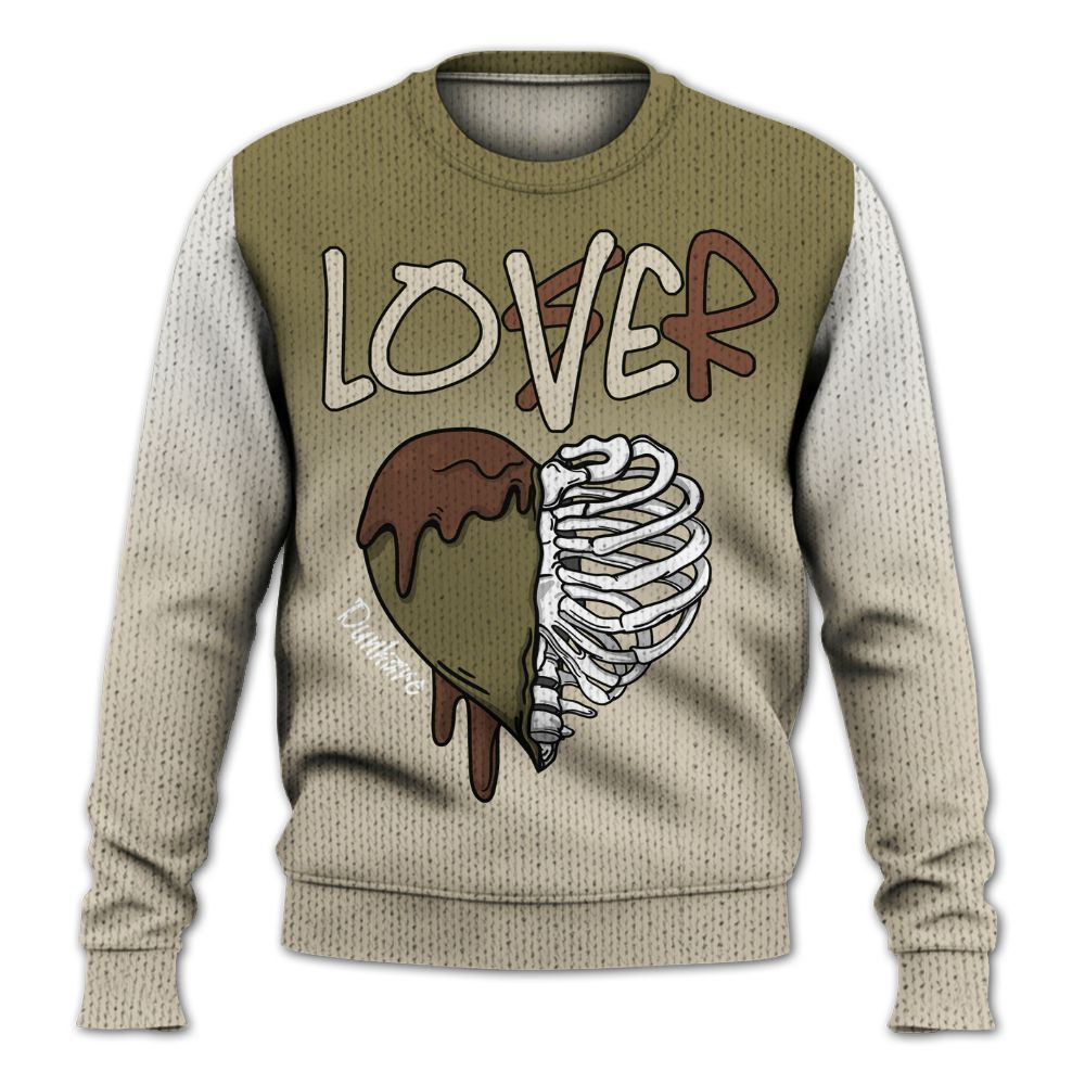 Sweater To Match Sail Neutral Olive 6s - Loser Lover Dripping Graphic