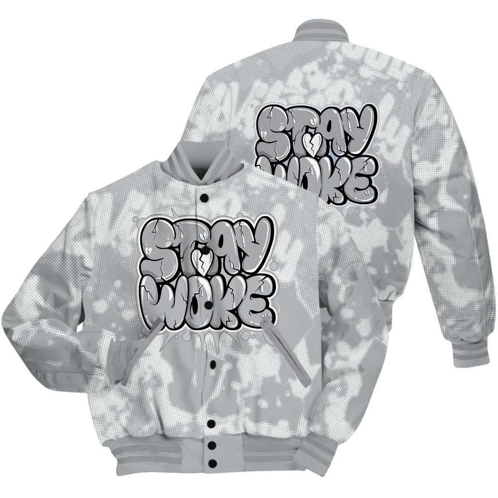 Varsity Jacket To Match Low OG Wolf Grey 1s Shirt - Stay And Woken Street All Over Print