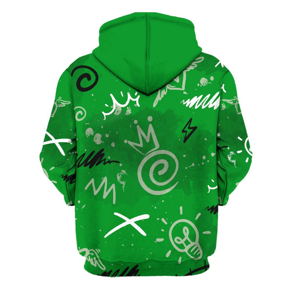 Hoodie To Match Green Spark CJ1 T-Rex - Drip Been Di2ferent All Over Print