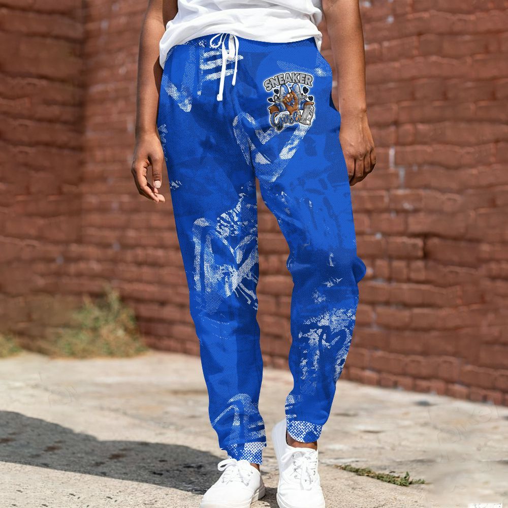 Sweatpant To Match Air Foamposite One Royal - Sneakerz Girlz All Over Print