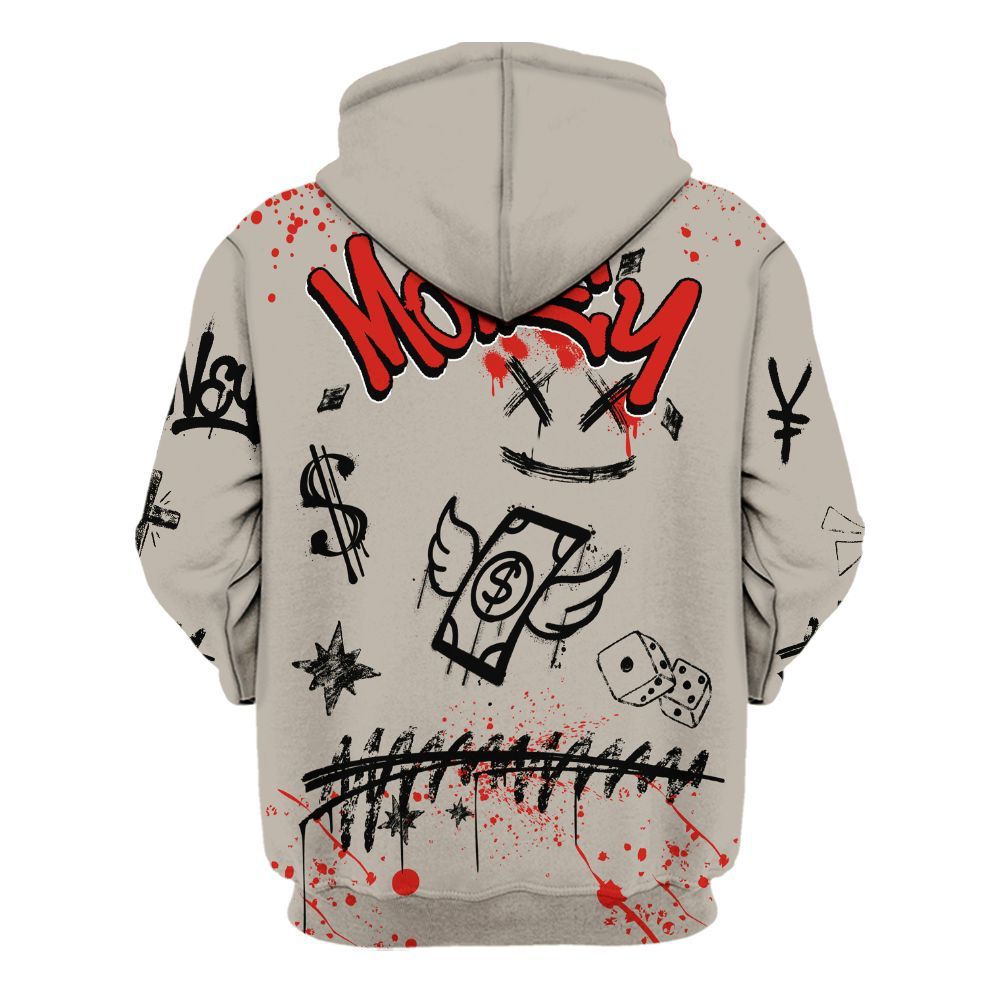 Hoodie To Match Low OG Phantom 1s - Everybody Paid In Full Crayon All Over Print