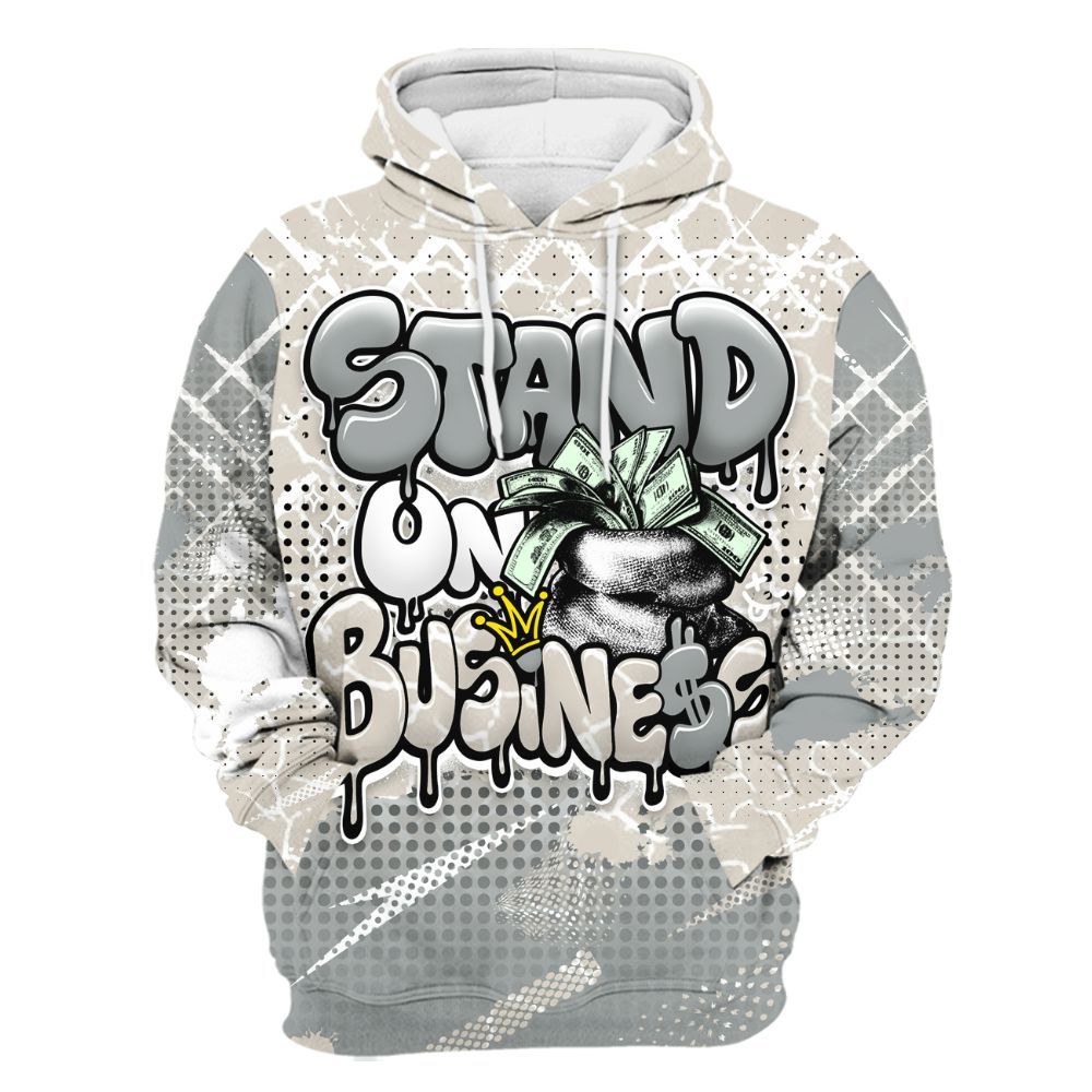 Hoodie To Match Retro Pure Money 3s - Halftone Stand Business Dripping All Over Print
