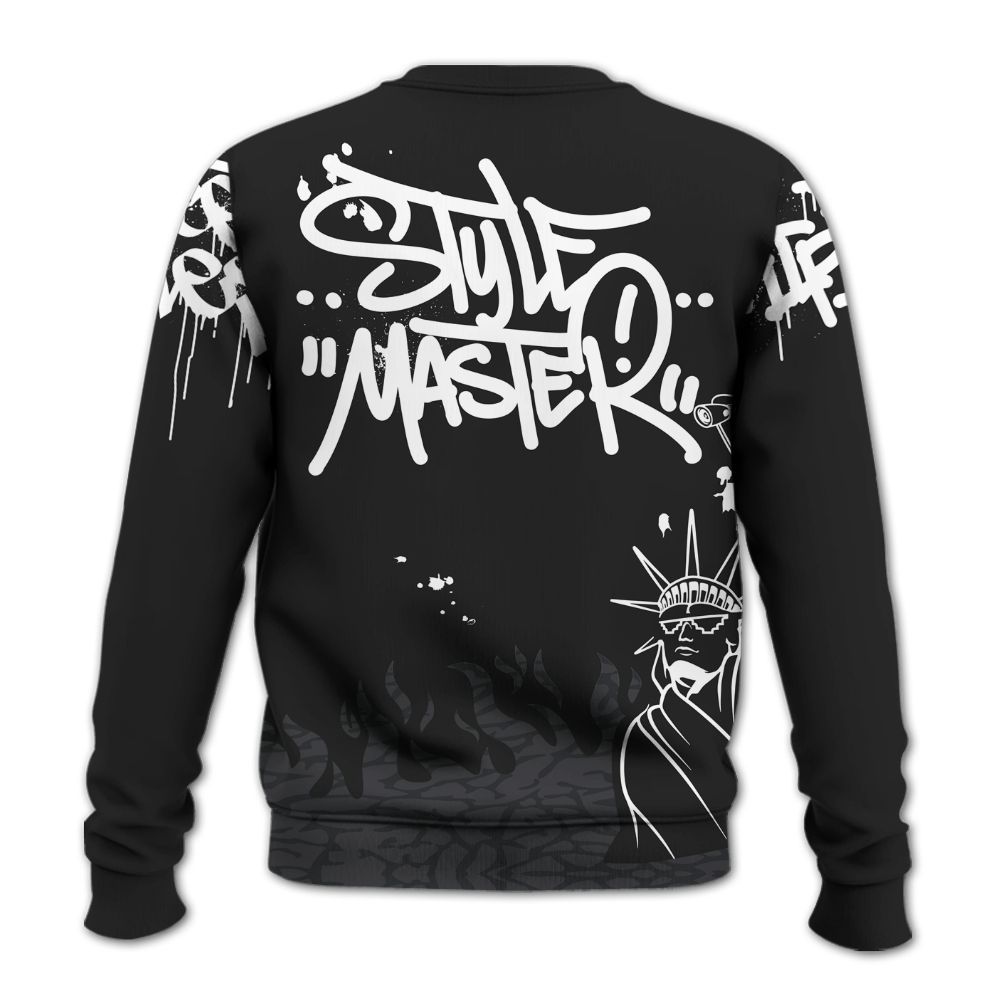 Sweatshirt To Match Black Cat 3s - Graphic Fck Around Find Out All Over Print