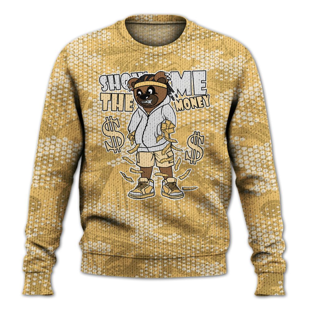 Knitted Sweater To Match Craft Paris 6s - Show Me Bear Banknotes Art