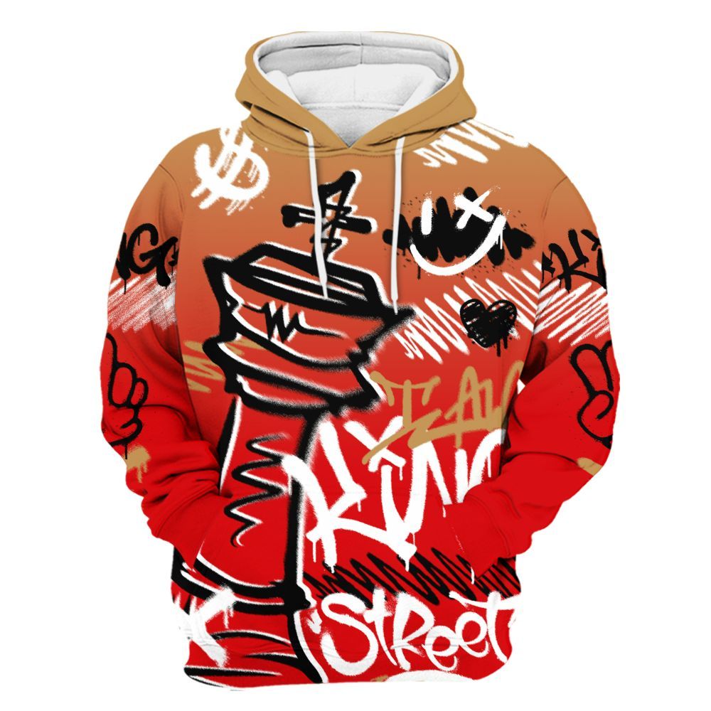 Hoodie To Match Kobe 5 Red Year Of The Mamba - Street King Chess Streetwear All Over Print