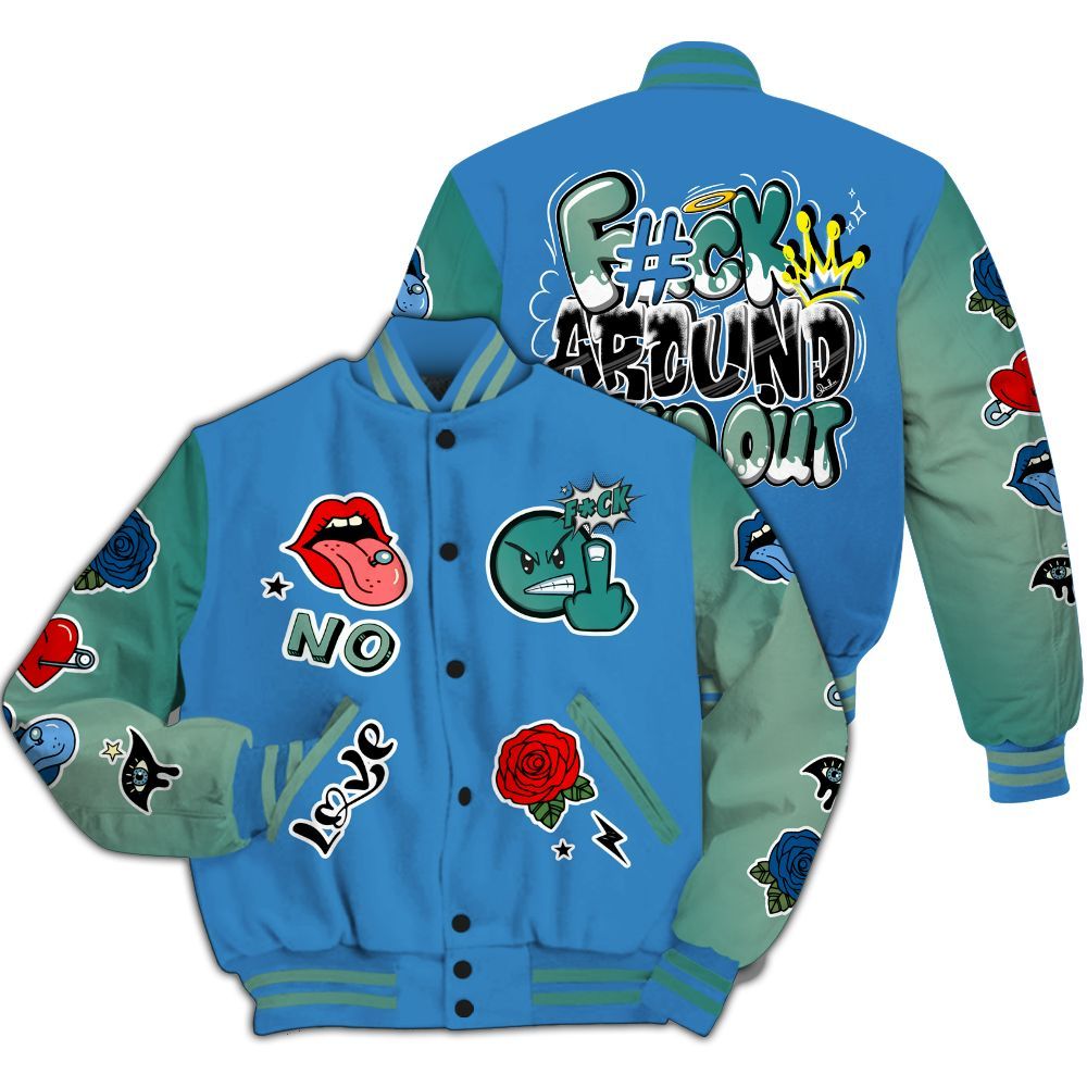 Varsity Jacket To Match Low Carolina 17s - FK Around Find Out All Over Print