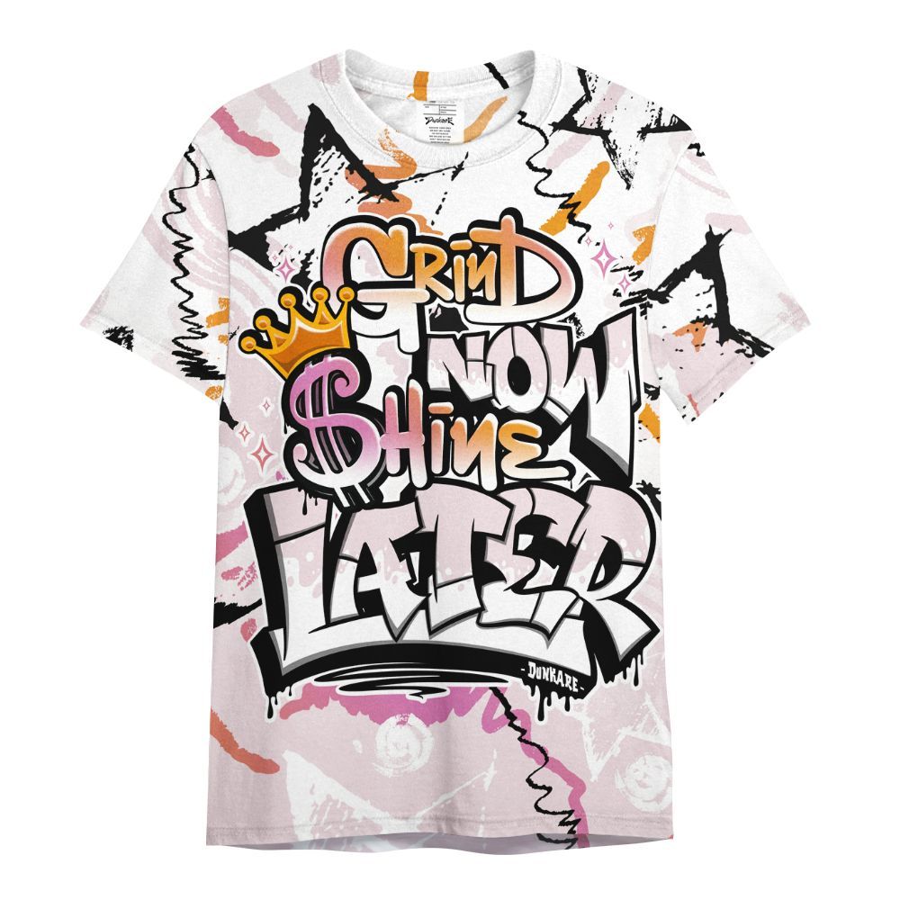 Shirt To Match Book Sunrise 1s - Grind Shine Later Drip All Over Print