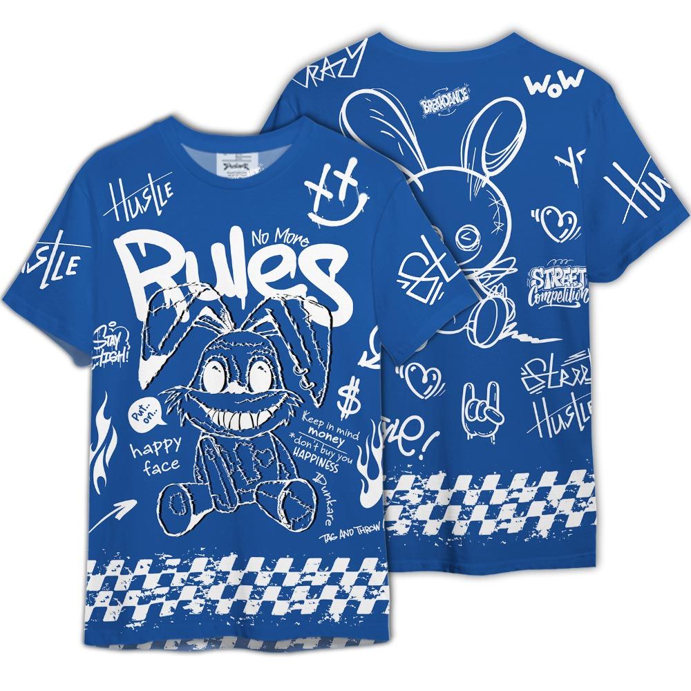 Shirt To Match Low Space Royal 11s - Graphic No More Rules Shirt Outfit