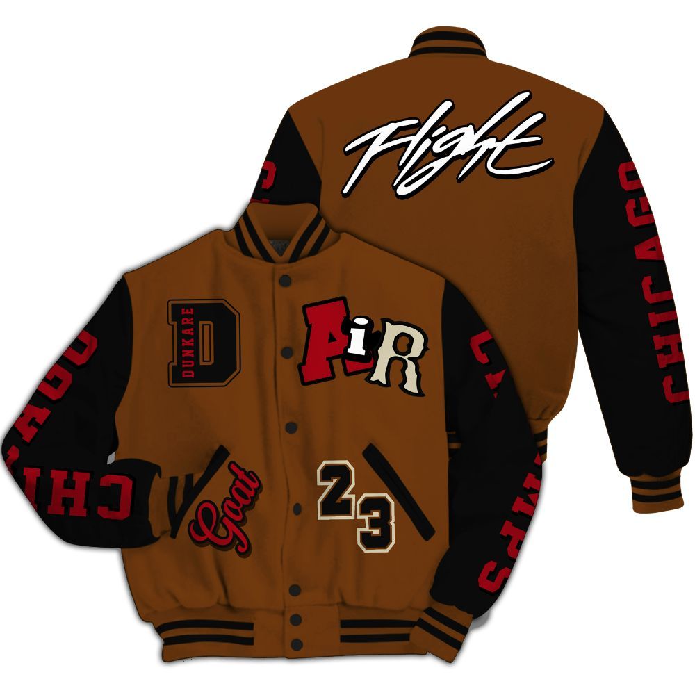 Varsity Jacket To Match Archaeo Brown 5s - AIR Number 23 GOAT All Over Print