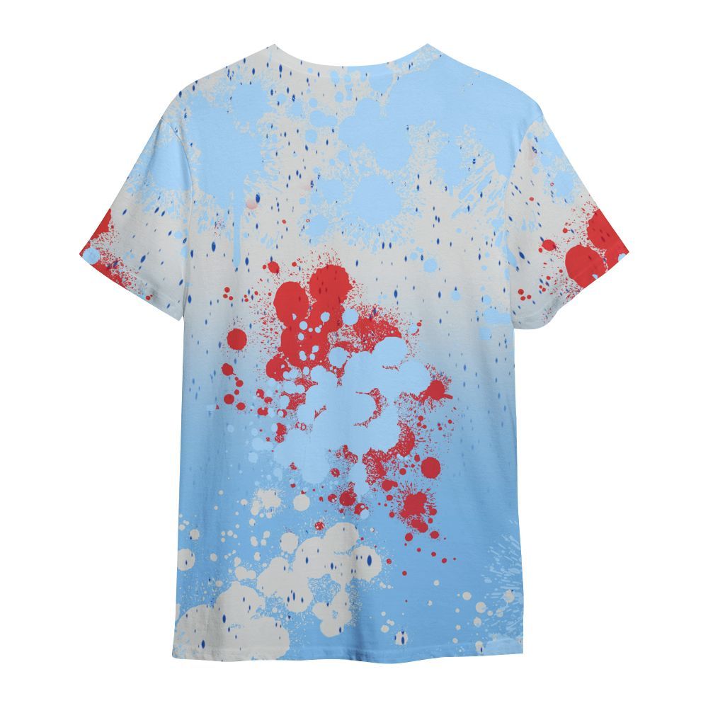 Shirt To Match University Blue 5s - Trust No One Scary All Over Print