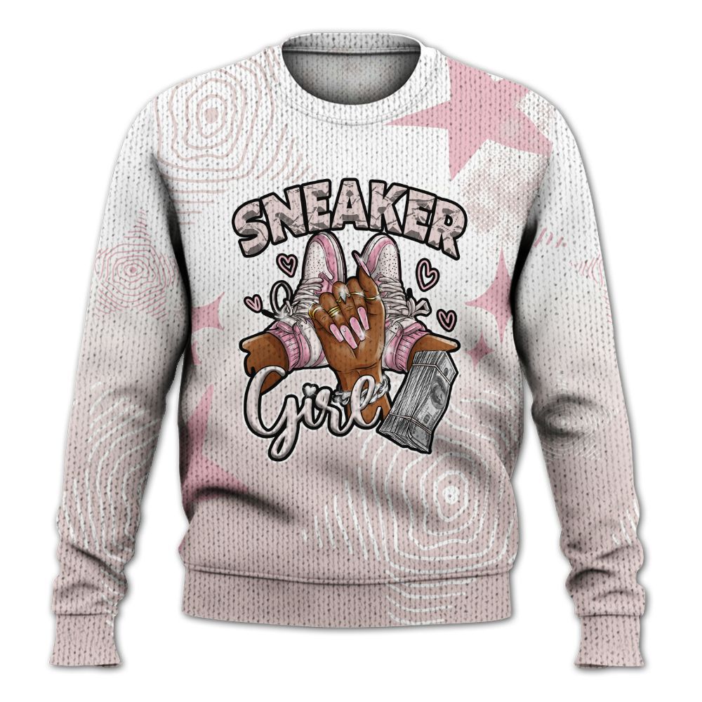 Knitted Sweater To Match Dunk Low KD 17 Aunt Pearl - Sneakerz Girlz Unique Starz