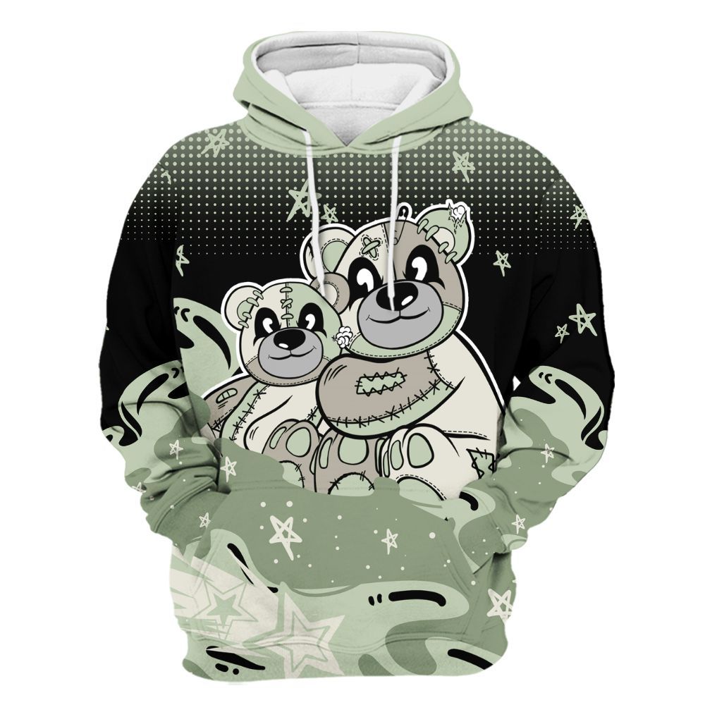 Hoodie To Match Seafoam Sail 4s - Sincere Fondness Bear Stars All Over Print
