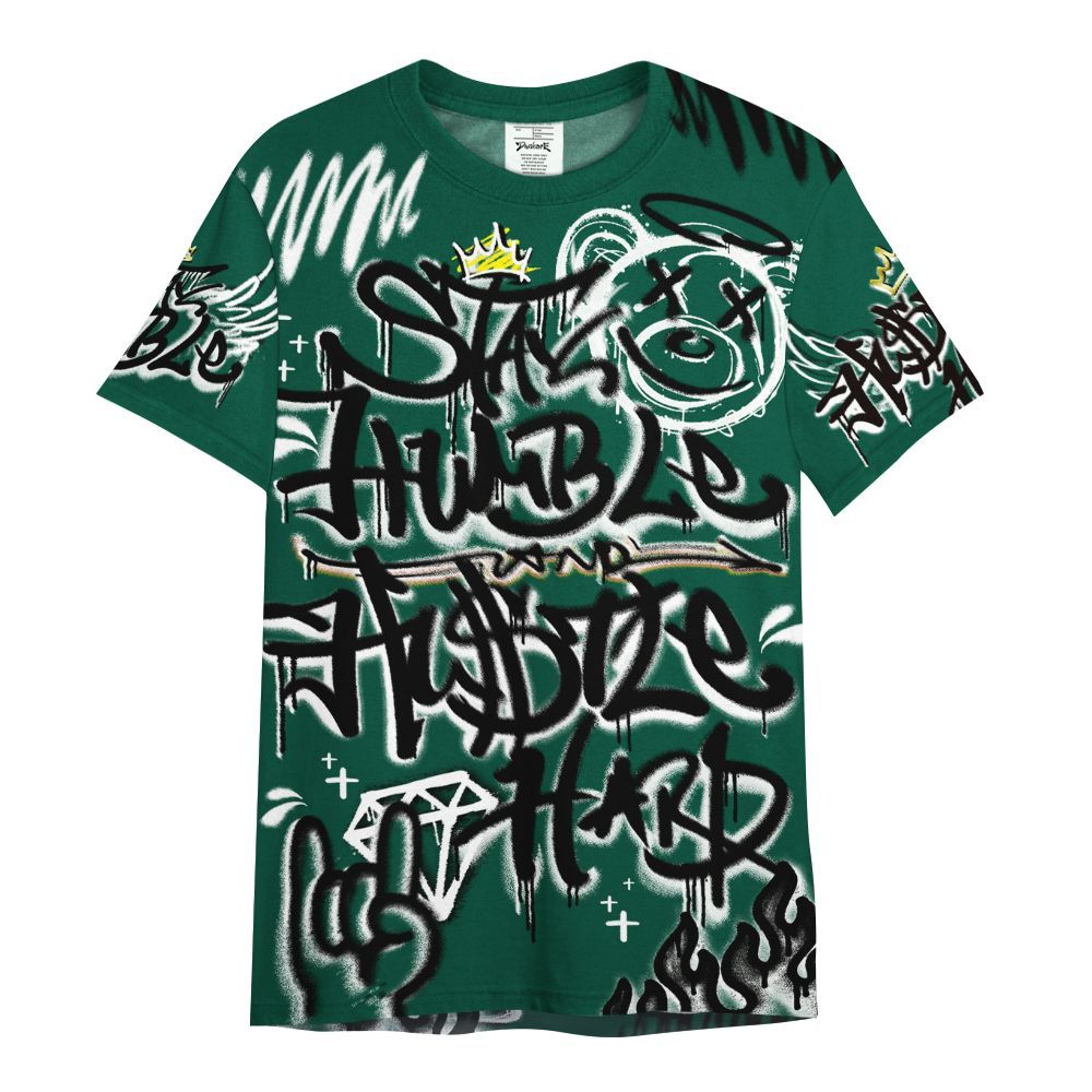 Shirt To Match Oxidized Green 4s - Humble Drip Streetwear Graffity All Over Print