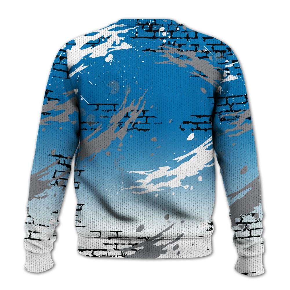 Knitted Sweater To Match Wizards 3s - Values Of Loyalty Drip