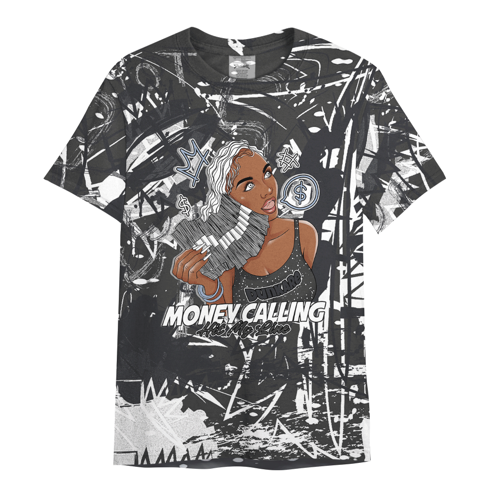 Shirt To Match Reverse Black White 6s - Moneycall Unique Scratched Art Shirt Unisex