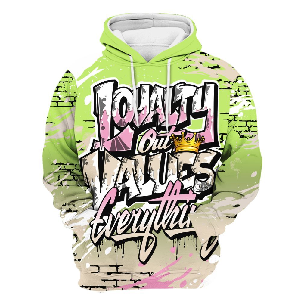 Hoodie To Match Jack Black Night Silver - Values Of Loyalty Drip All Over Print