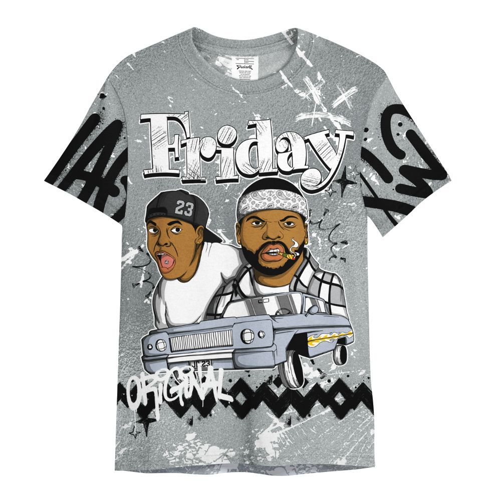 Shirt To Match White Metallic 2026 5s - Friday Sneaker Crayon All Over Print