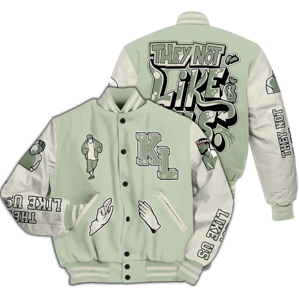 Varsity Jacket To Match Seafoam Sail 4s - Dislike Us Graphic All Over Print