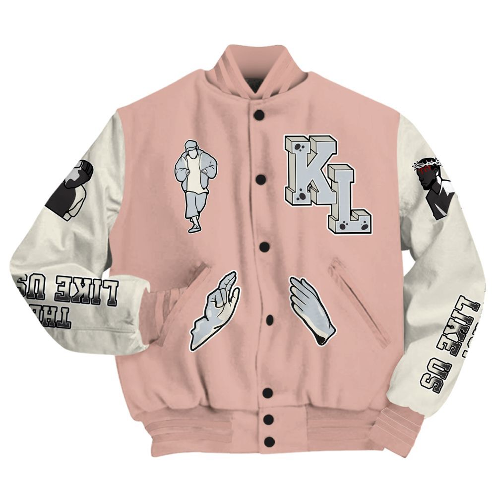 Varsity Jacket To Match Air Force Low 1 Arctic Orange - Dislike Us Graphic All Over Print