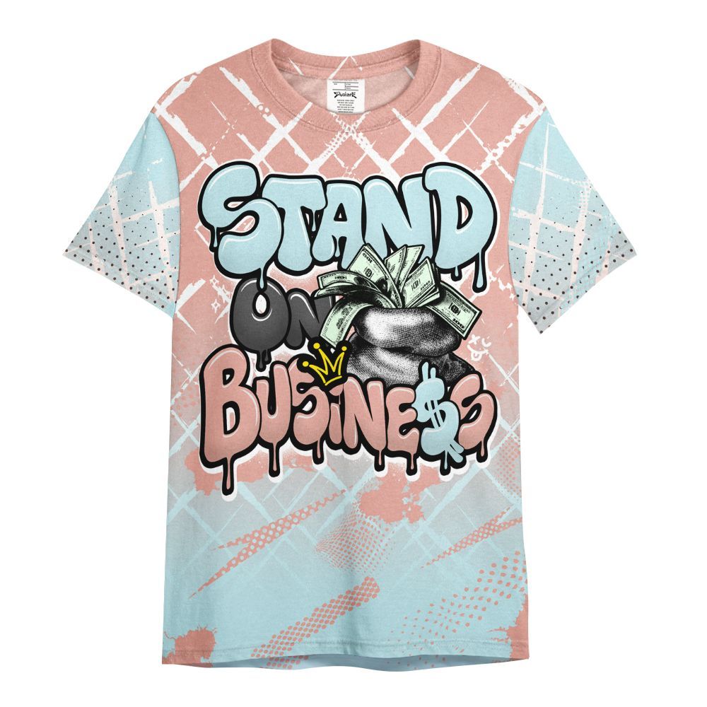 Shirt To Match Dunk Low Glacier Arctic - Halftone Stand Business Dripping All Over Print