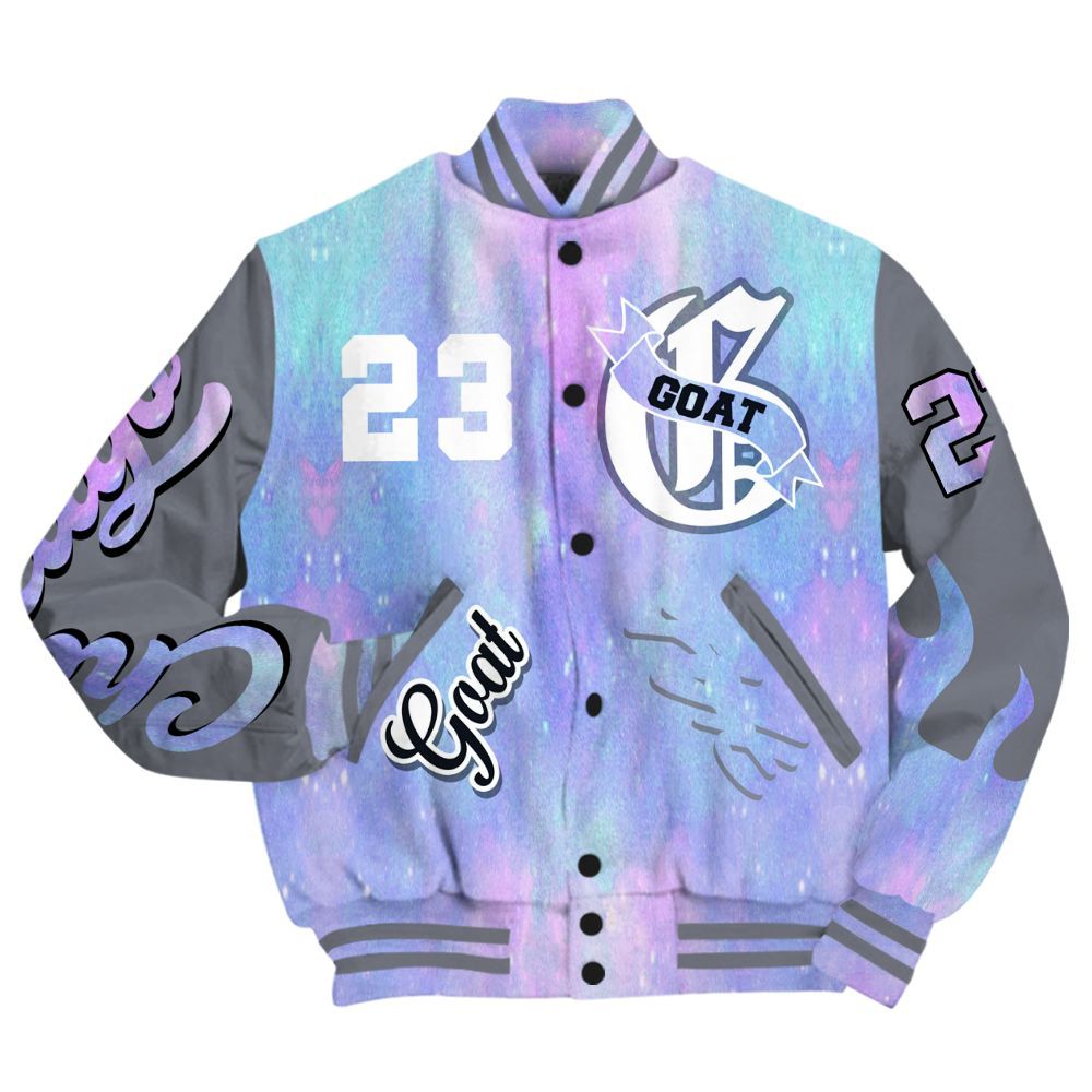 Varsity Jacket To Match Zen Master 4s - The G.O.A.T Flight Streetwear All Over Print