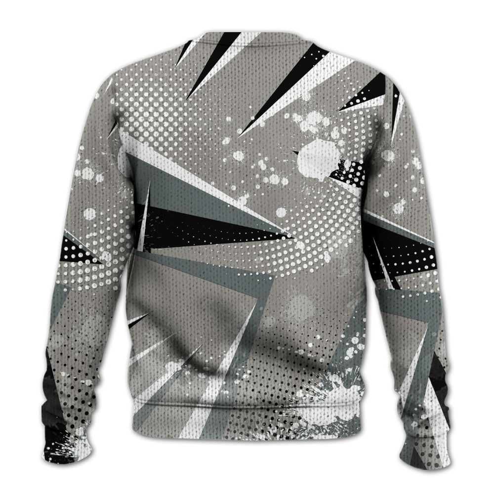 Knitted Sweater To Match Cool Grey 9s - Poly Trust No One Dripping