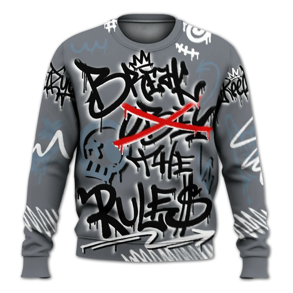 Sweatshirt To Match Air Max DN Silver Bullet - Break Rules Streetwear All Over Print