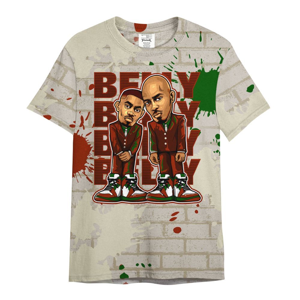 Shirt To Match El Grito 5s - Belly Sneakers Graphic Halloween All Over Print