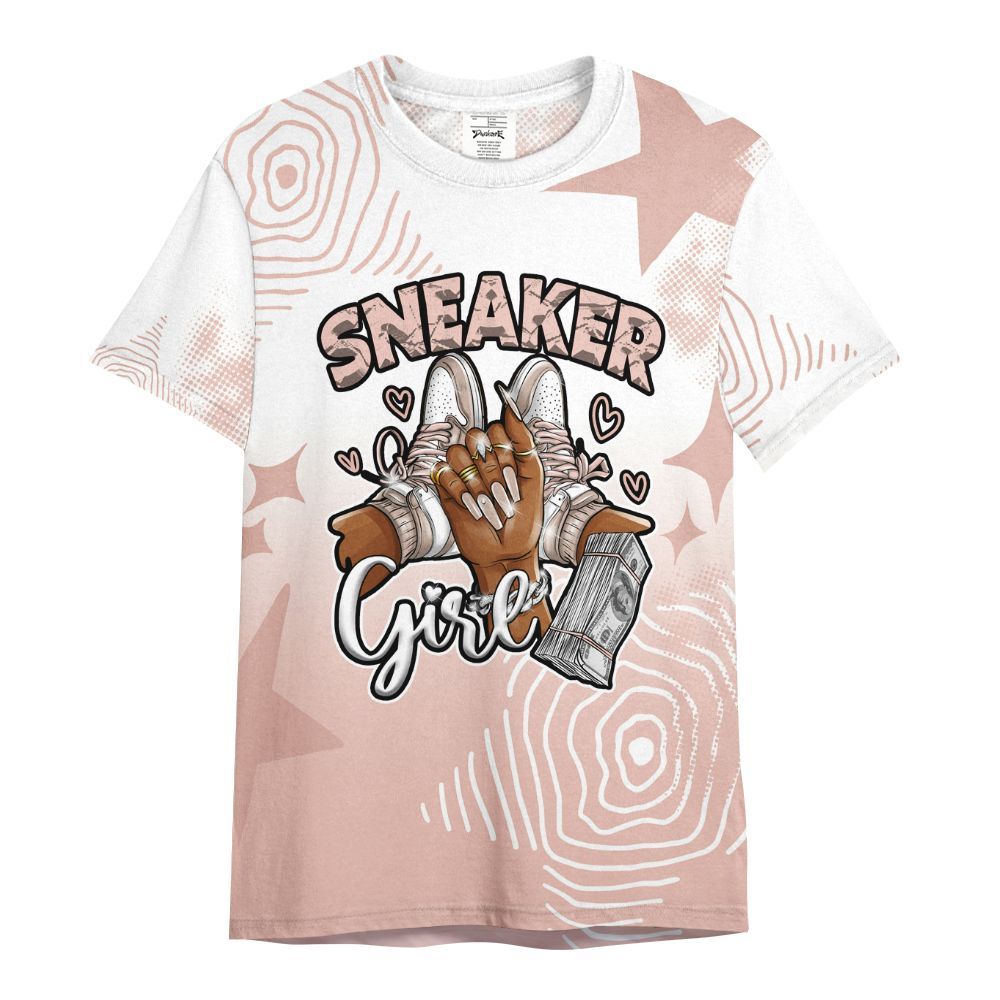 Shirt To Match Dunk Low Pink Velvet - Sneakerz Girlz Unique Starz All Over Print