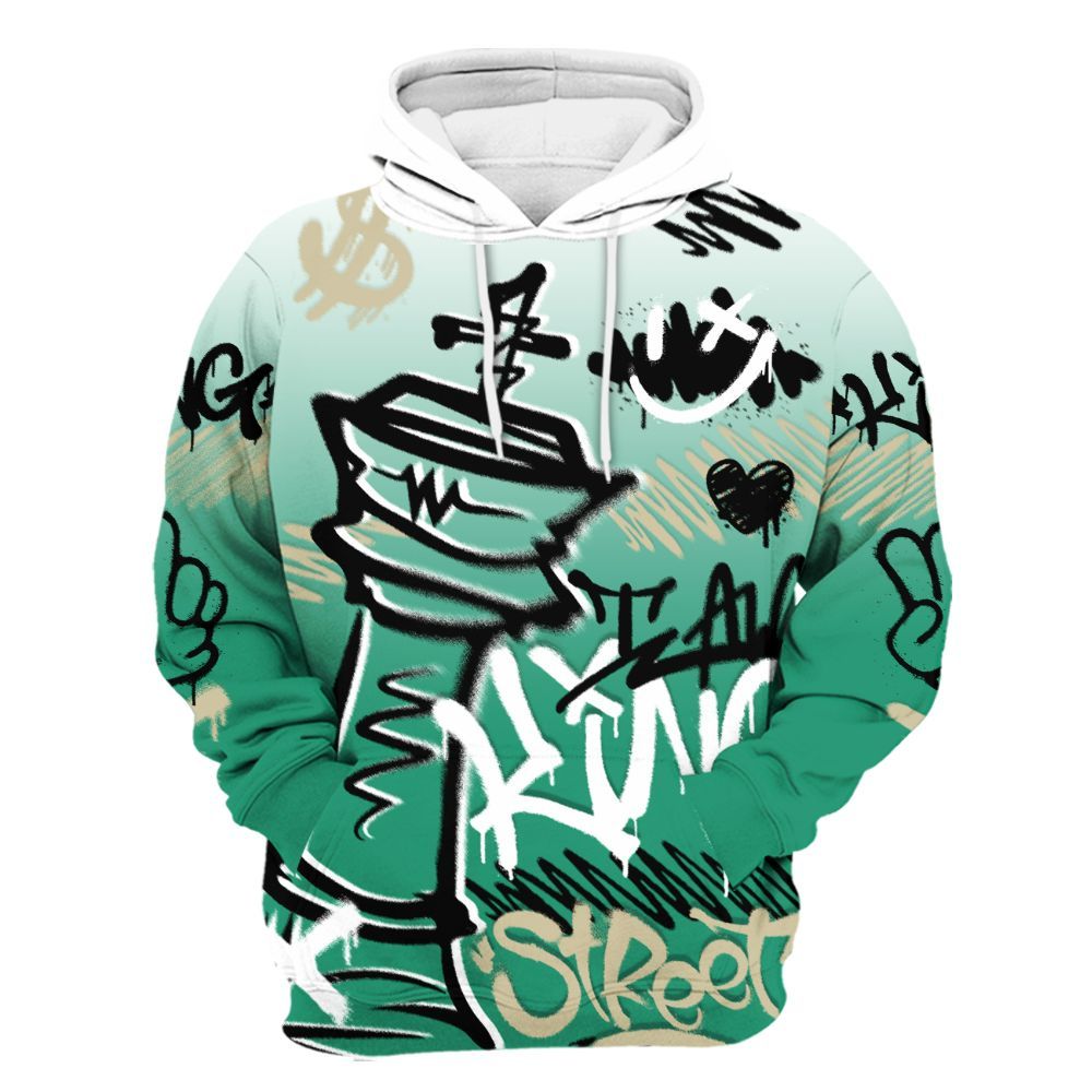 Hoodie To Match Pine Green 4s - Street King Chess Streetwear All Over Print
