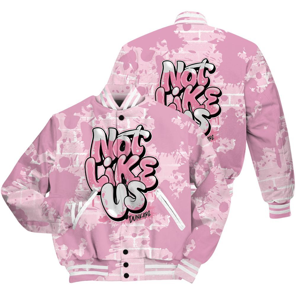 Varsity Jacket To Match Orchid 4s Shirt - None Like Us Graphic Brick Art All Over Print