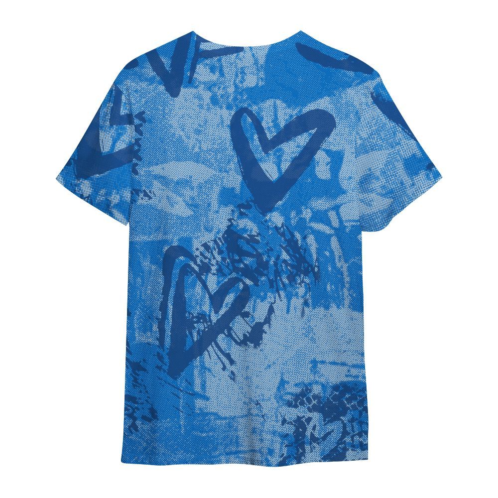 Shirt To Match Blueberry 12s - Skull Love All Over Print