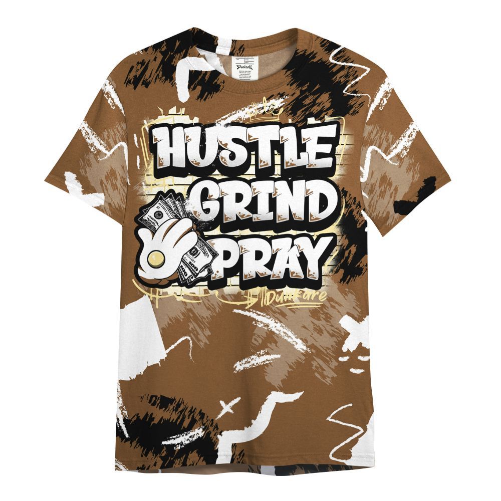 Shirt To Match Air Max 90 Escape - Hustle Grind Pray Retro All Over Print