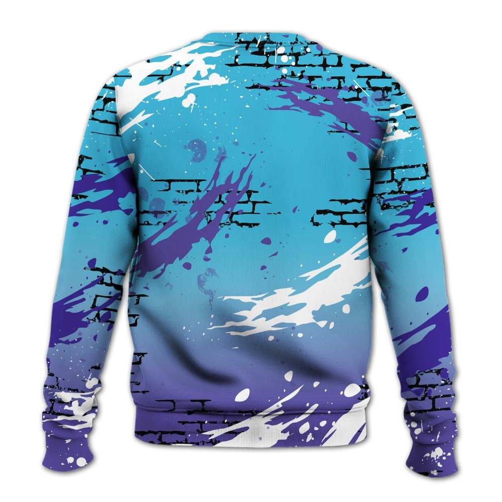 Sweatshirt To Match Retro Aqua 6s - Values Of Loyalty Drip All Over Print