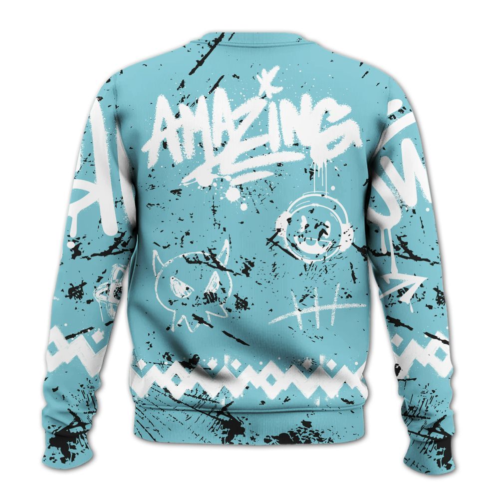 Sweatshirt To Match Low Legend Blue 11s - Friday Sneaker Crayon All Over Print