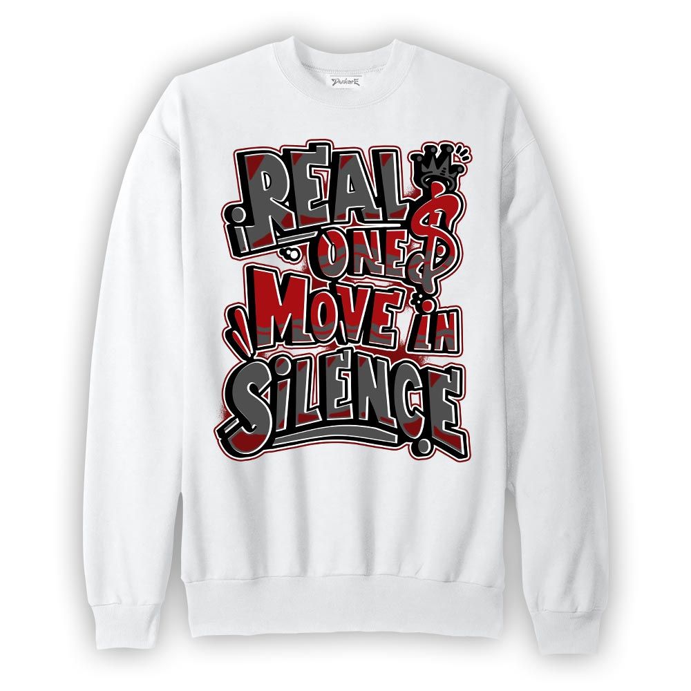 Sweatshirt To match Red Taxi 12s Sweatshirt - Ones Move In Silence Graphic Graphic