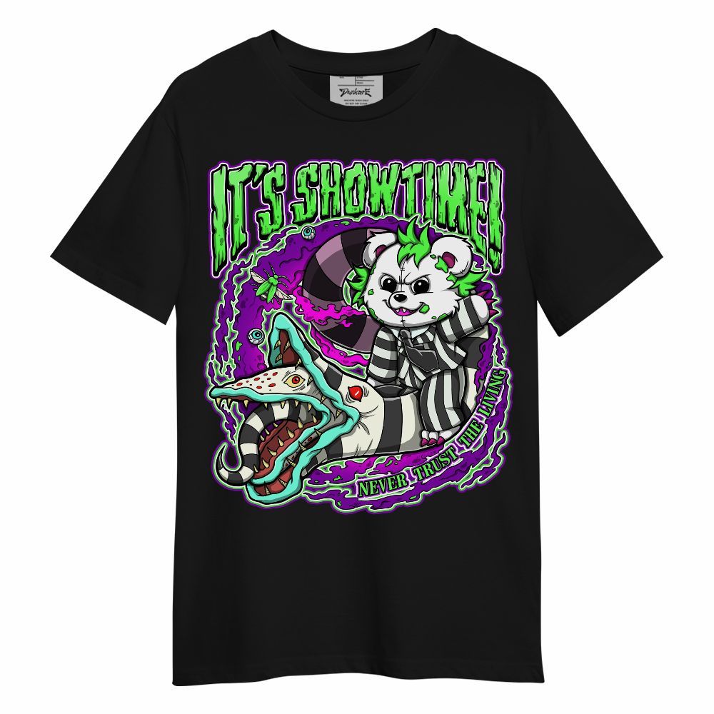 Shirt To Match Neon Green - Showtime Beetle Juice Bear Halloween Unisex Shirt