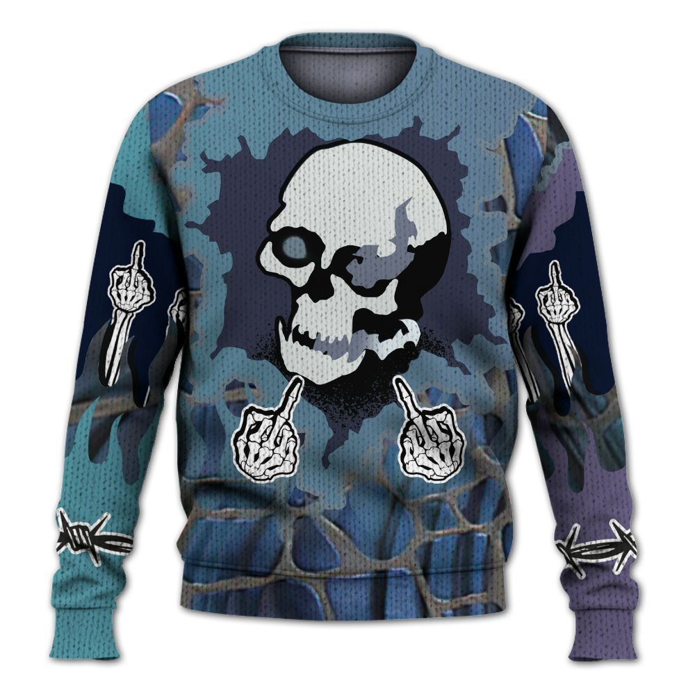 Knitted Sweater To Match Air Foamposite Kazuya Mishima - F Around Find Out Graphic Trapped