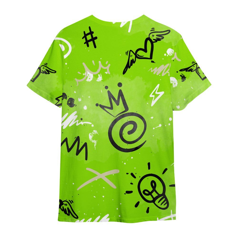 Shirt To Match Electric Green 6s - Drip Been Di2ferent All Over Print