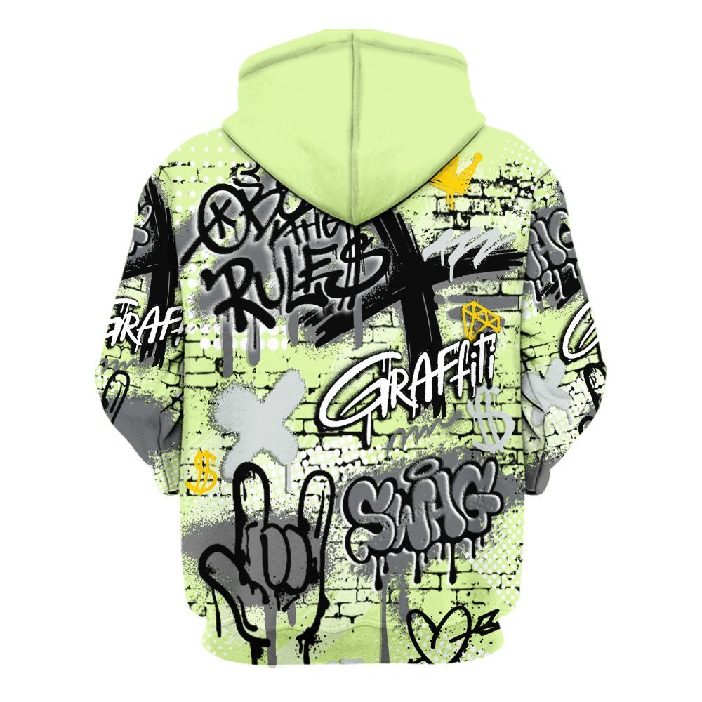 Hoodie To Match Smoke Grey Volt TR 1s - True It Real Graffiti Streetwear All Over Print
