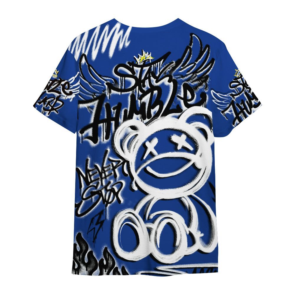 Shirt To Match Air Foamposite One Royal - Humble Drip Streetwear Graffity All Over Print